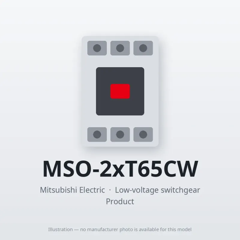 MSO-2xT65CW Mitsubishi Low-voltage switchgear Magnetic Starter