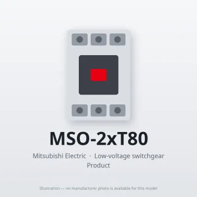 MSO-2xT80 Mitsubishi Low-voltage switchgear Magnetic Starter