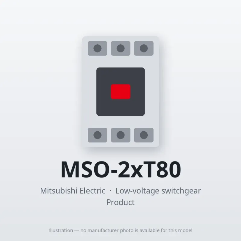 MSO-2xT80 Mitsubishi Low-voltage switchgear Magnetic Starter