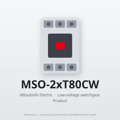 MSO-2xT80CW Mitsubishi Low-voltage switchgear Magnetic Starter