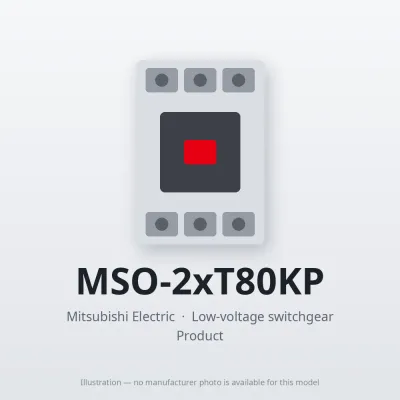 MSO-2xT80KP Mitsubishi Low-voltage switchgear Magnetic Starter