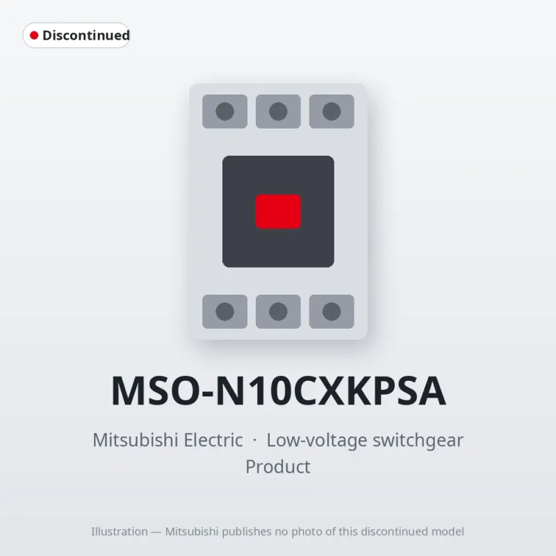 MSO-N10CXKPSA Mitsubishi Low-voltage switchgear Magnetic Starter