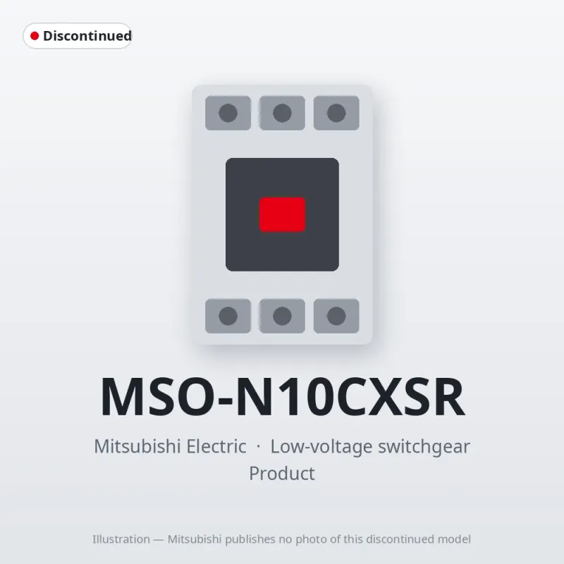 MSO-N10CXSR Mitsubishi Low-voltage switchgear Magnetic Starter