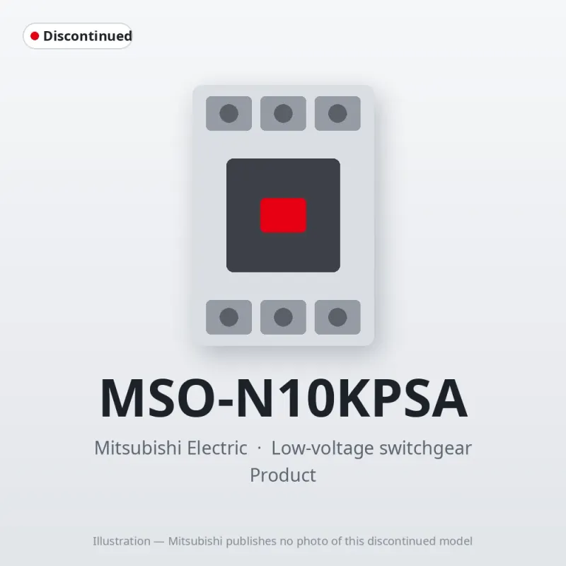 MSO-N10KPSA Mitsubishi Low-voltage switchgear Magnetic Starter