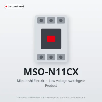 MSO-N11CX Mitsubishi Low-voltage switchgear Magnetic Starter