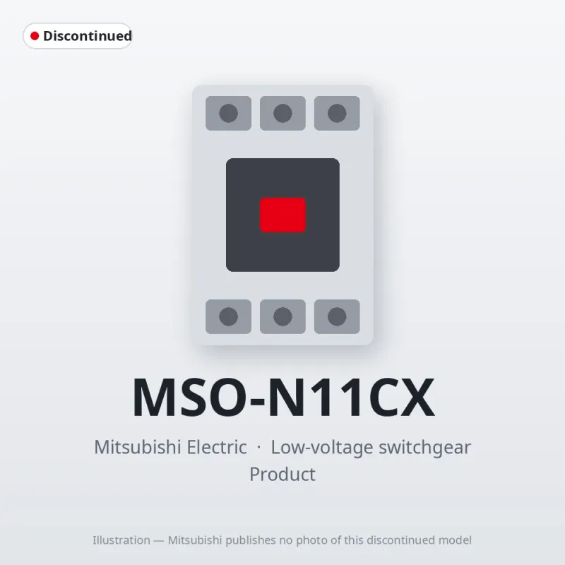 MSO-N11CX Mitsubishi Low-voltage switchgear Magnetic Starter