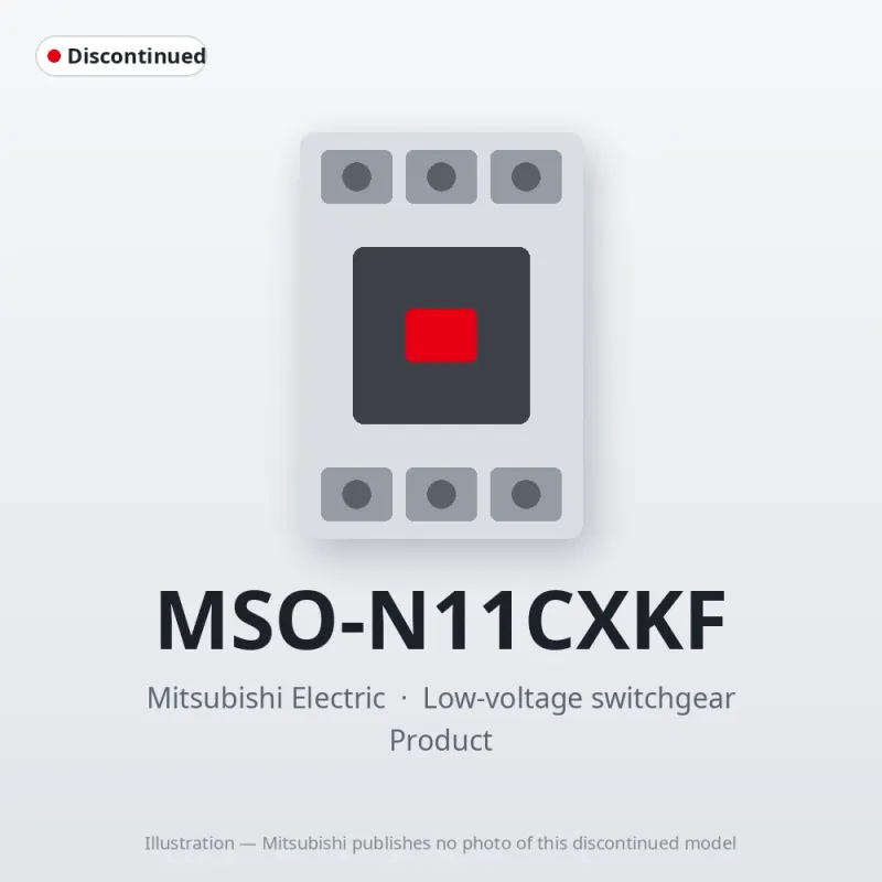 MSO-N11CXKF Mitsubishi Low-voltage switchgear Magnetic Starter