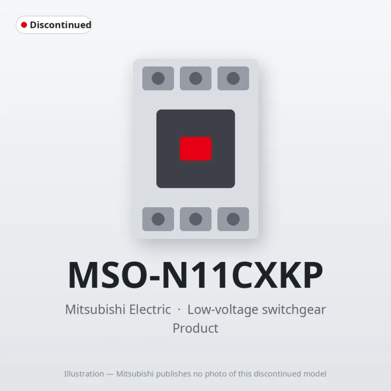 MSO-N11CXKP Mitsubishi Low-voltage switchgear Magnetic Starter