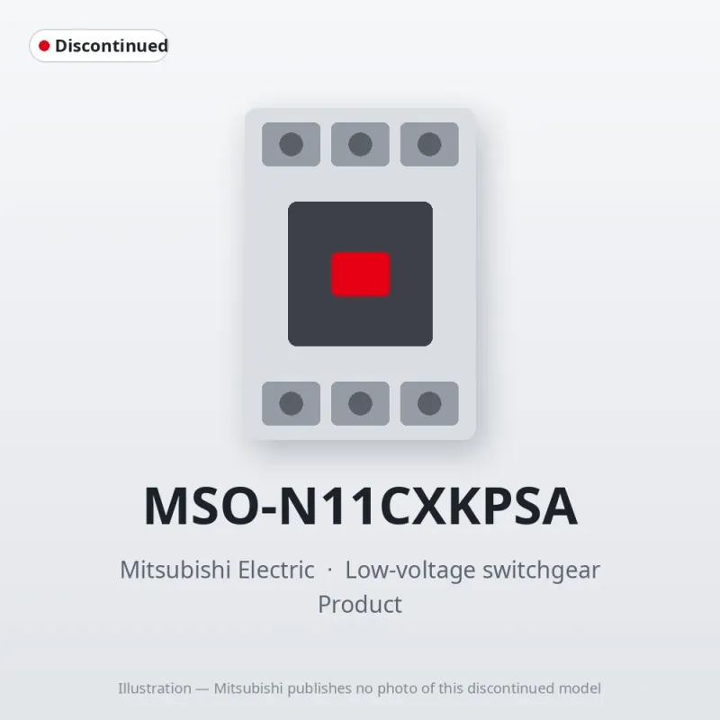 MSO-N11CXKPSA Mitsubishi Low-voltage switchgear Magnetic Starter