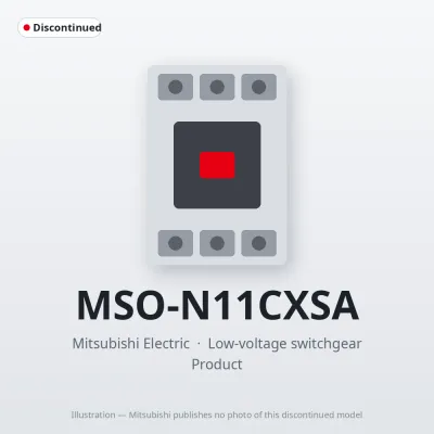 MSO-N11CXSA Mitsubishi Low-voltage switchgear Magnetic Starter