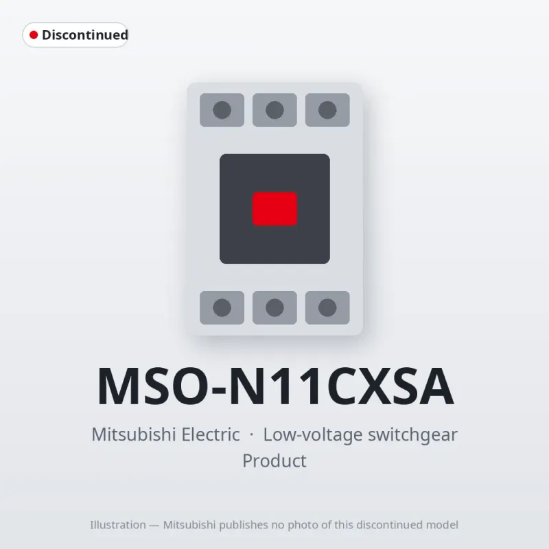 MSO-N11CXSA Mitsubishi Low-voltage switchgear Magnetic Starter
