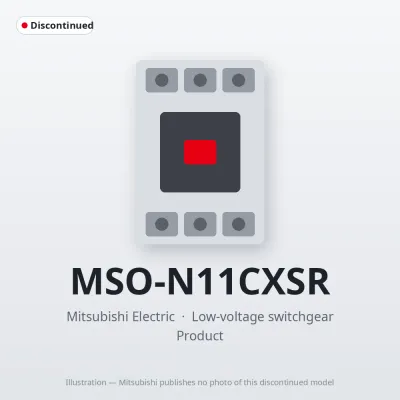 MSO-N11CXSR Mitsubishi Low-voltage switchgear Magnetic Starter