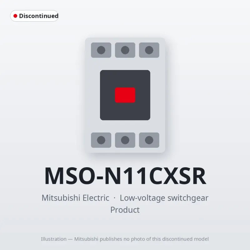 MSO-N11CXSR Mitsubishi Low-voltage switchgear Magnetic Starter