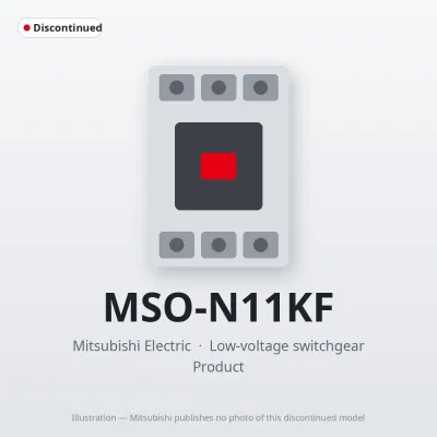 MSO-N11KF Mitsubishi Low-voltage switchgear Magnetic Starter