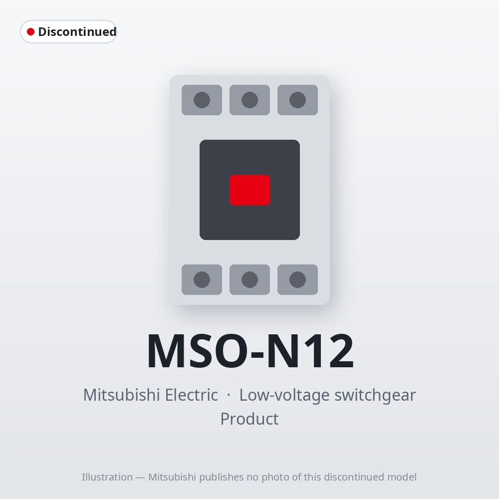 MSO-N12 Mitsubishi Low-voltage switchgear Magnetic Starter