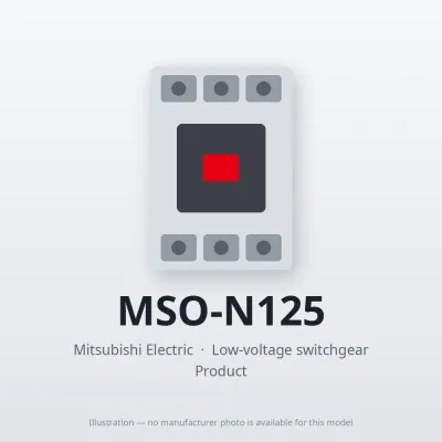 MSO-N125 Mitsubishi Low-voltage switchgear Magnetic Starter