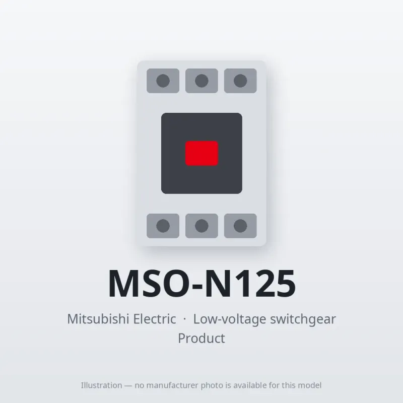 MSO-N125 Mitsubishi Low-voltage switchgear Magnetic Starter