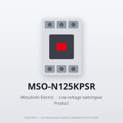 MSO-N125KPSR Mitsubishi Low-voltage switchgear Magnetic Starter