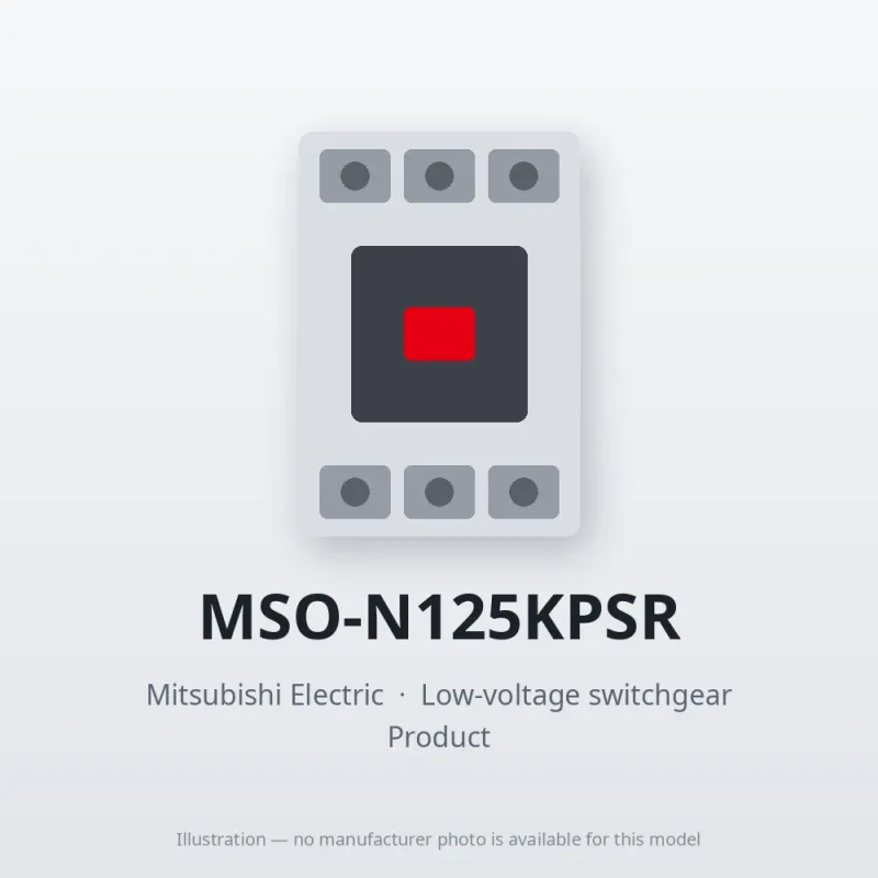 MSO-N125KPSR Mitsubishi Low-voltage switchgear Magnetic Starter