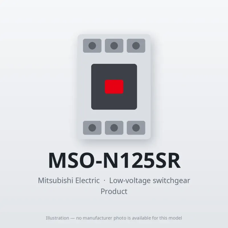 MSO-N125SR Mitsubishi Low-voltage switchgear Magnetic Starter
