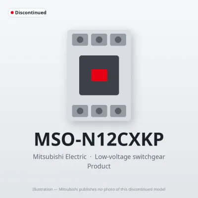 MSO-N12CXKP Mitsubishi Low-voltage switchgear Magnetic Starter