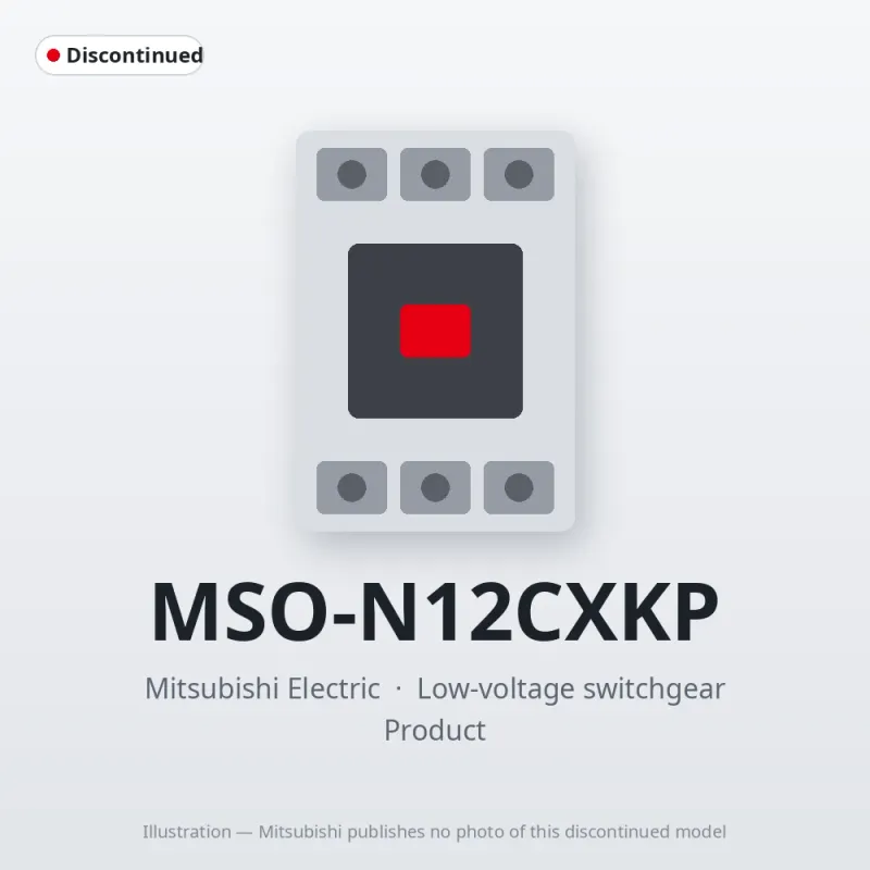 MSO-N12CXKP Mitsubishi Low-voltage switchgear Magnetic Starter