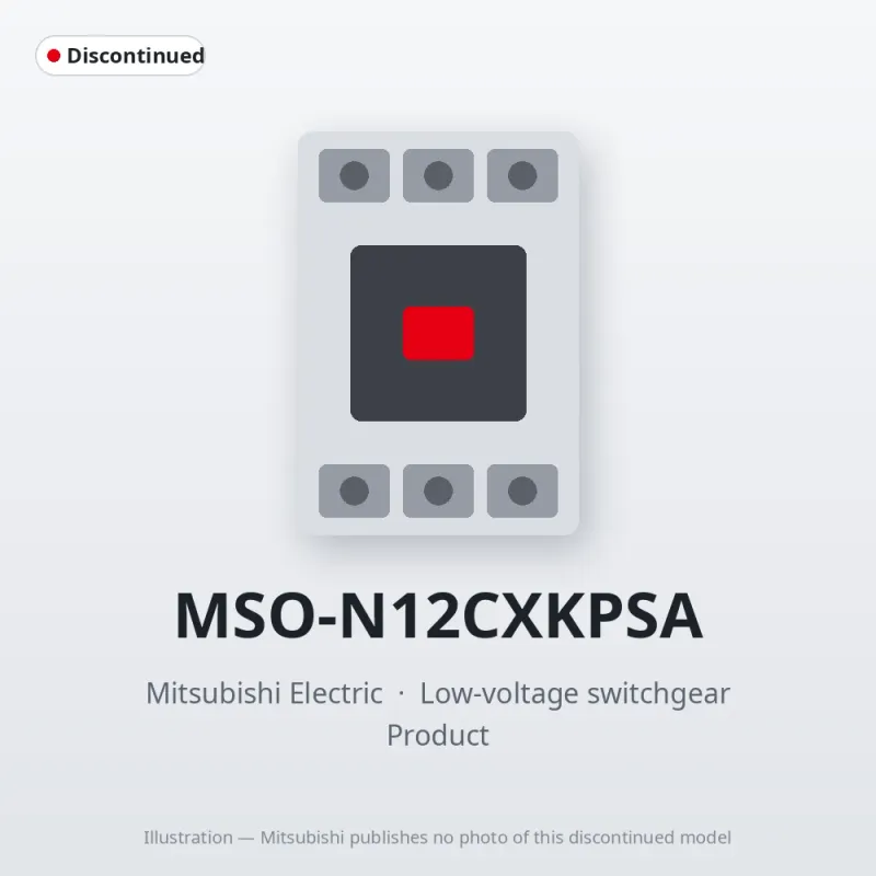 MSO-N12CXKPSA Mitsubishi Low-voltage switchgear Magnetic Starter
