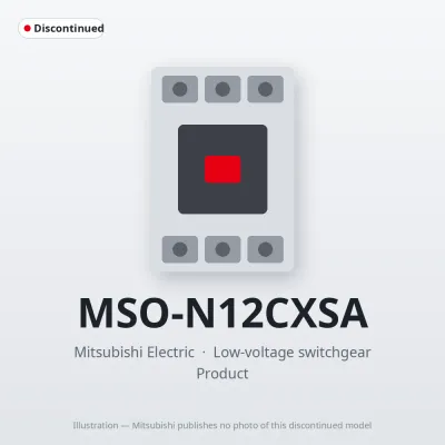 MSO-N12CXSA Mitsubishi Low-voltage switchgear Magnetic Starter