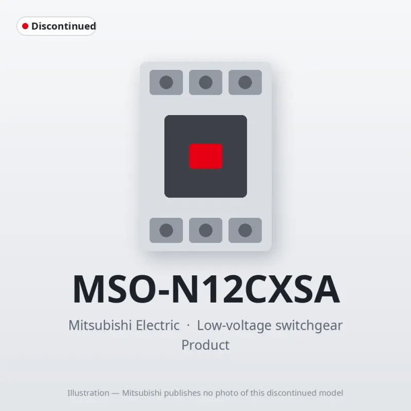 MSO-N12CXSA Mitsubishi Low-voltage switchgear Magnetic Starter