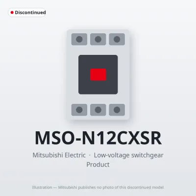 MSO-N12CXSR Mitsubishi Low-voltage switchgear Magnetic Starter