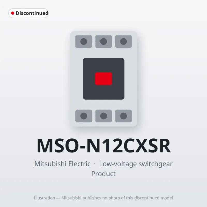 MSO-N12CXSR Mitsubishi Low-voltage switchgear Magnetic Starter