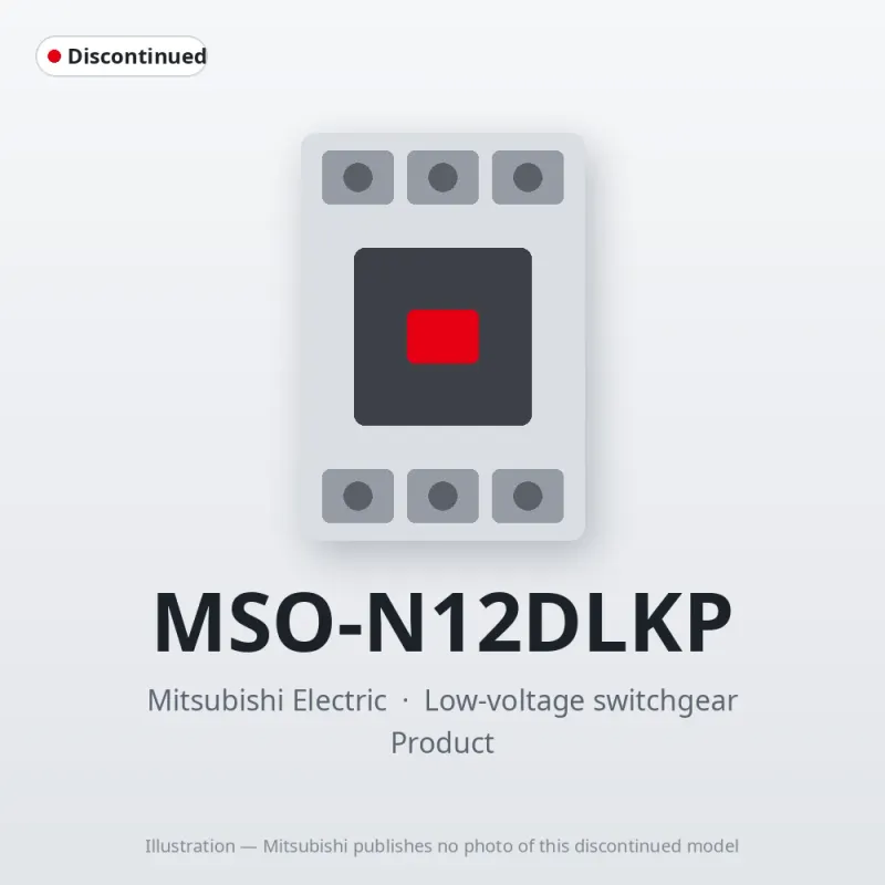 MSO-N12DLKP Mitsubishi Low-voltage switchgear Magnetic Starter