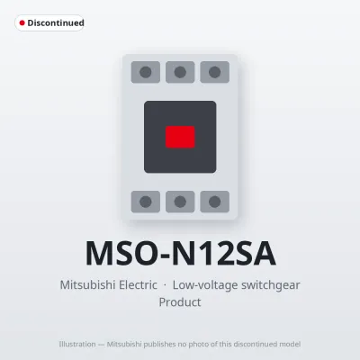 MSO-N12SA Mitsubishi Low-voltage switchgear Magnetic Starter