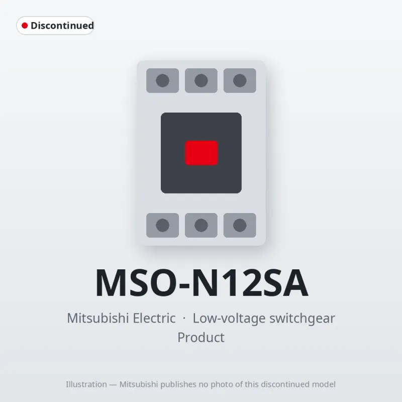 MSO-N12SA Mitsubishi Low-voltage switchgear Magnetic Starter