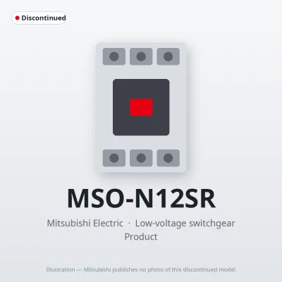 MSO-N12SR Mitsubishi Low-voltage switchgear Magnetic Starter