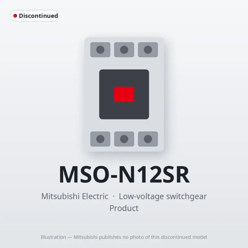 MSO-N12SR Mitsubishi Low-voltage switchgear Magnetic Starter