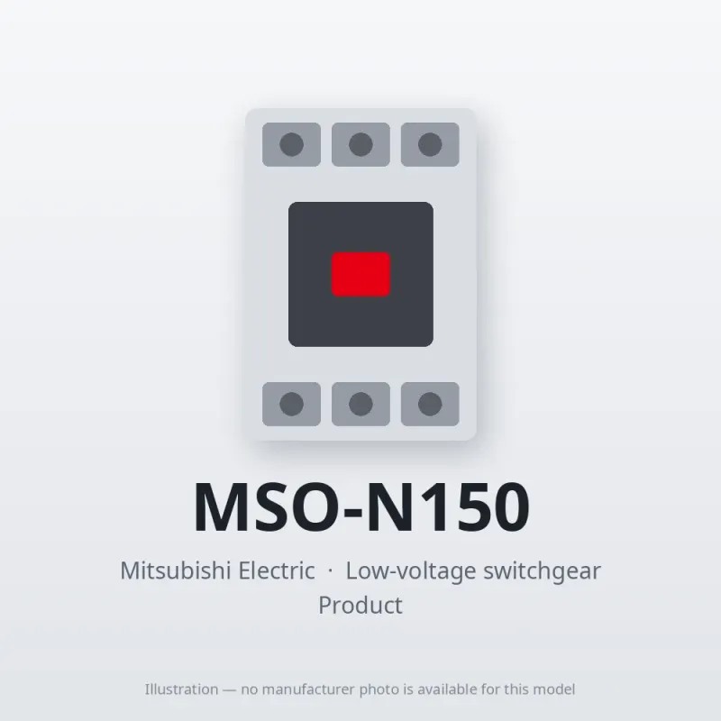 MSO-N150 Mitsubishi Low-voltage switchgear Magnetic Starter