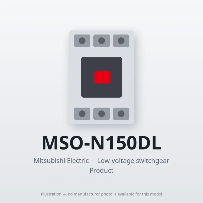 MSO-N150DL Mitsubishi Low-voltage switchgear Magnetic Starter