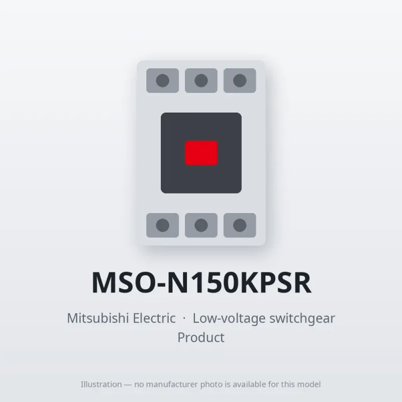 MSO-N150KPSR Mitsubishi Low-voltage switchgear Magnetic Starter