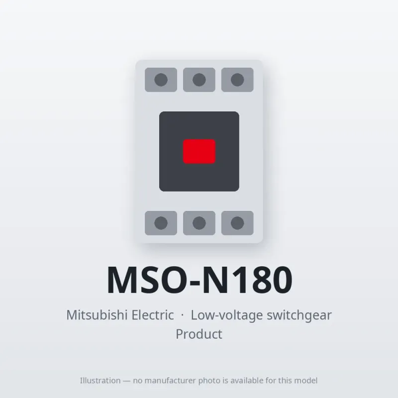 MSO-N180 Mitsubishi Low-voltage switchgear Magnetic Starter