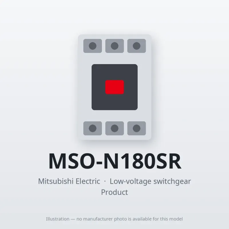 MSO-N180SR Mitsubishi Low-voltage switchgear Magnetic Starter