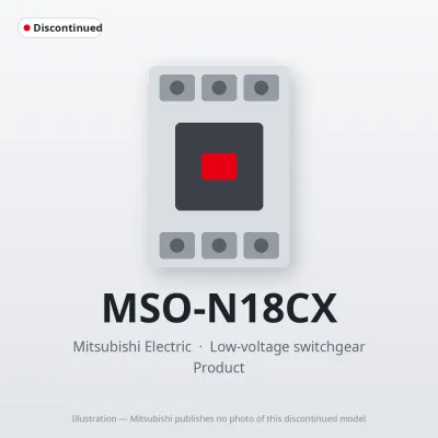 MSO-N18CX Mitsubishi Low-voltage switchgear Magnetic Starter