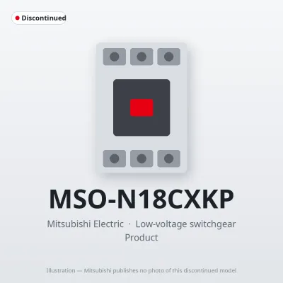 MSO-N18CXKP Mitsubishi Low-voltage switchgear Magnetic Starter