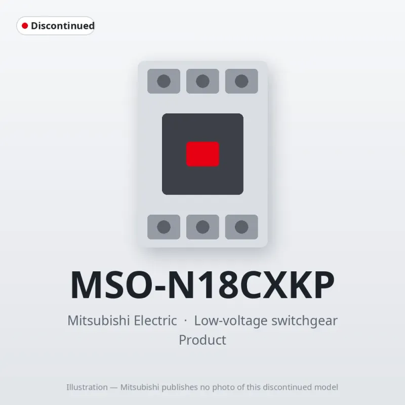 MSO-N18CXKP Mitsubishi Low-voltage switchgear Magnetic Starter