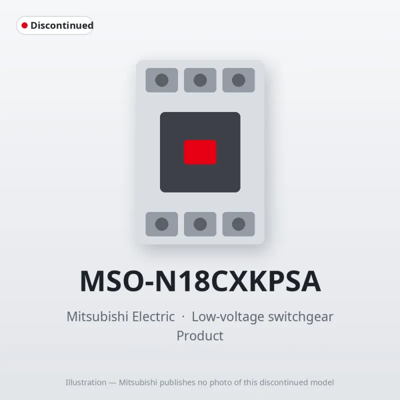 MSO-N18CXKPSA Mitsubishi Low-voltage switchgear Magnetic Starter