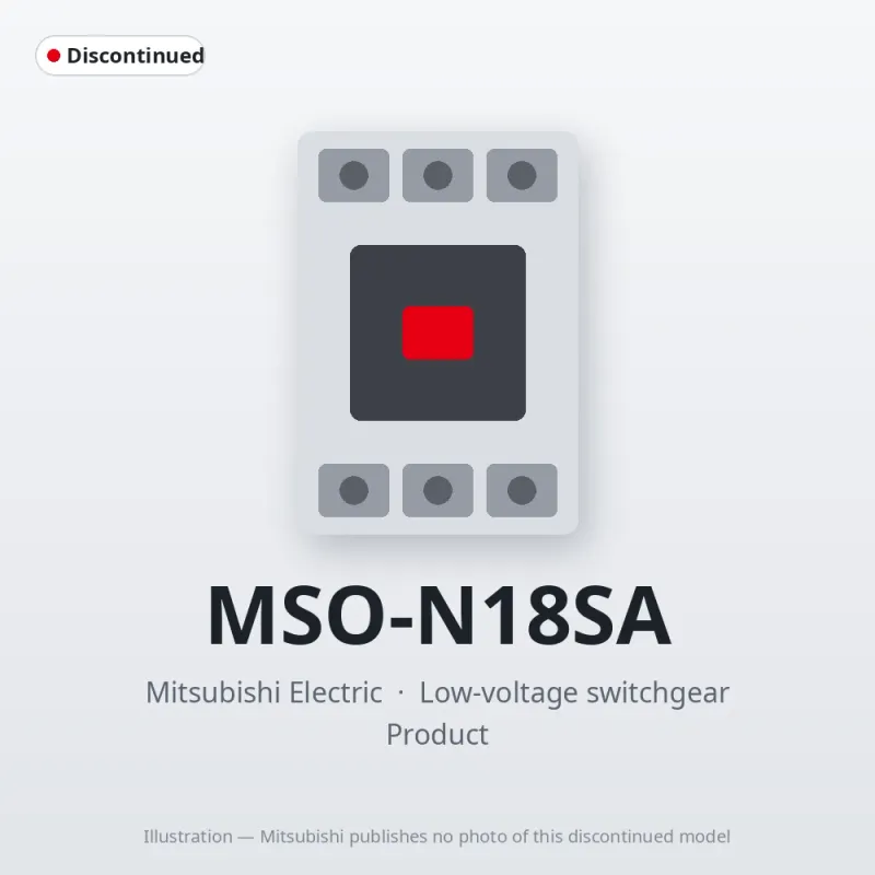 MSO-N18SA Mitsubishi Low-voltage switchgear Magnetic Starter