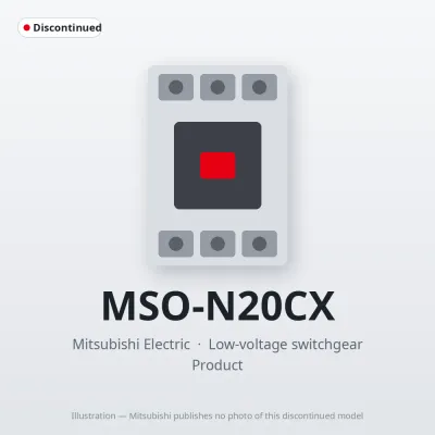 MSO-N20CX Mitsubishi Low-voltage switchgear Magnetic Starter