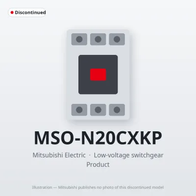MSO-N20CXKP Mitsubishi Low-voltage switchgear Magnetic Starter