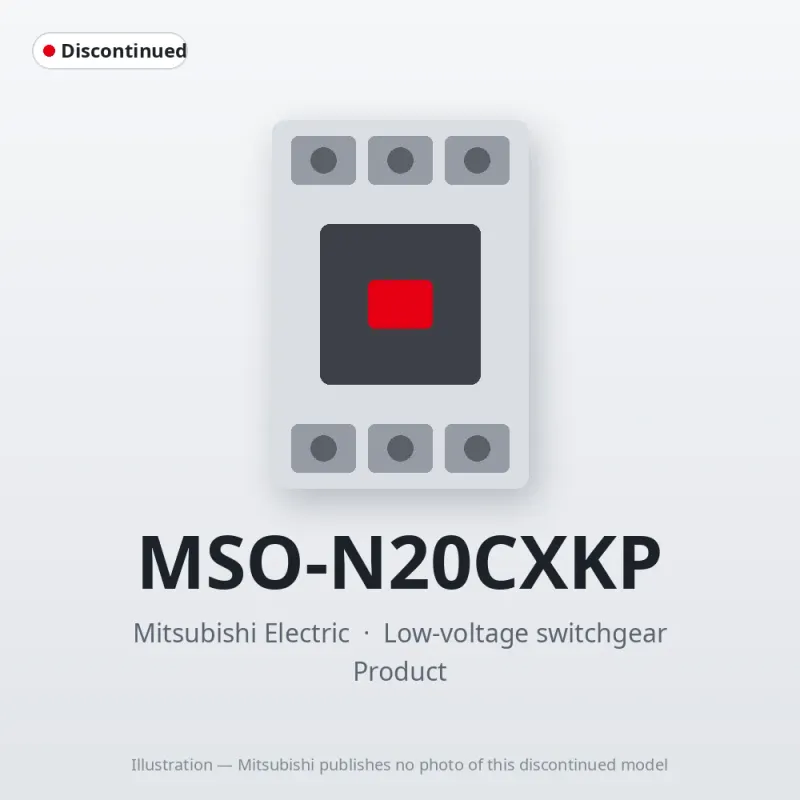 MSO-N20CXKP Mitsubishi Low-voltage switchgear Magnetic Starter
