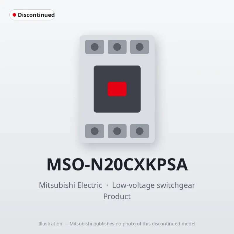 MSO-N20CXKPSA Mitsubishi Low-voltage switchgear Magnetic Starter